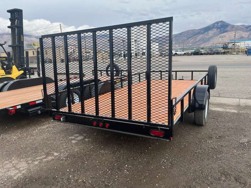 New Big Bubba's 7x14 with Gate with rubber mounted lights  with spare tire