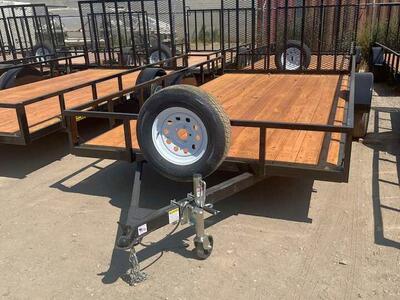 New Big Bubba's Standard 7x14 with Gate with spare tire