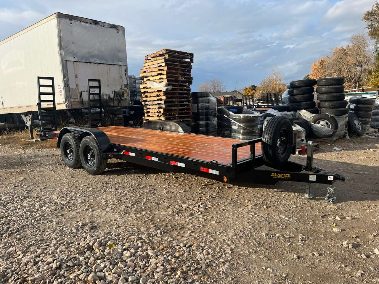 New Big Bubba's 7x20 Trailer 14000 gvw with spare tire