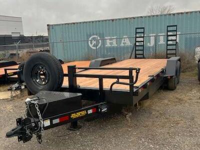 New Big Bubba's 7x22 Dove Tail Trailer 14000 gvw with Spare Tire