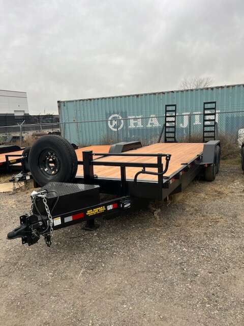 New Big Bubba's 7x22 Dove Tail Trailer 14000 gvw with Spare Tire