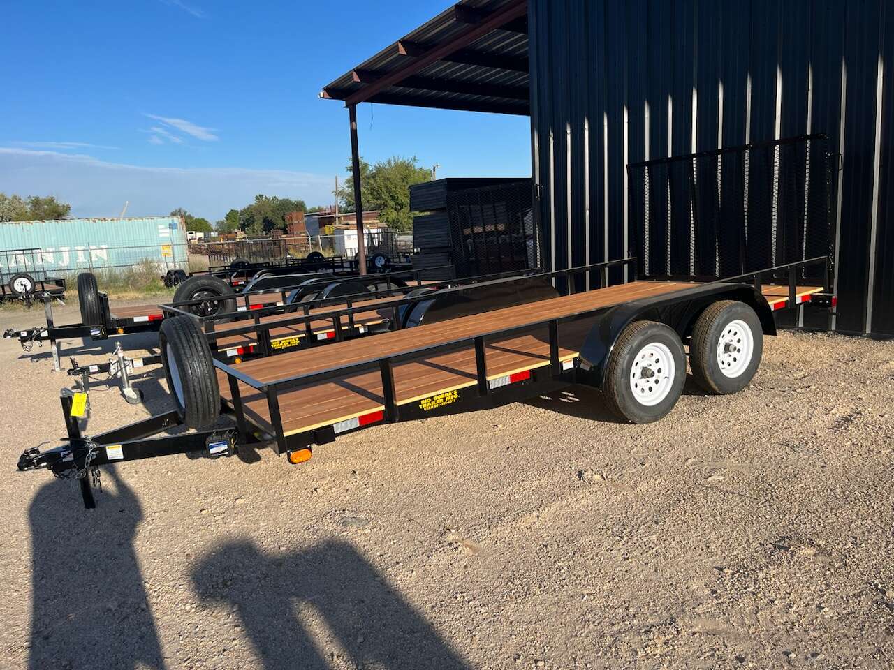 New Big Bubas Trailer 7x16 Tandem Axle Utility Trailer with Spare Tire