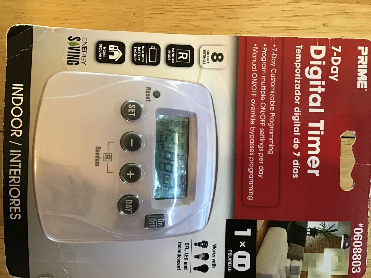 (New) Prime 7 Day Digital Timer