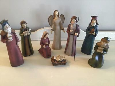 Tii Collection Resin Nativity Figurines #C9529 8 Piece Set