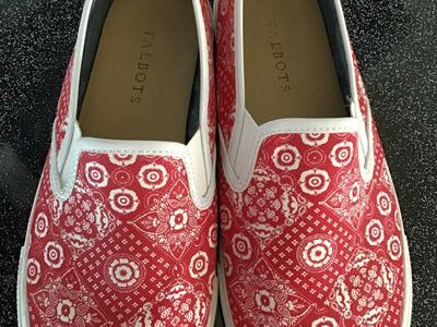 Talbots Slip On Tennis Shoes, Size 8