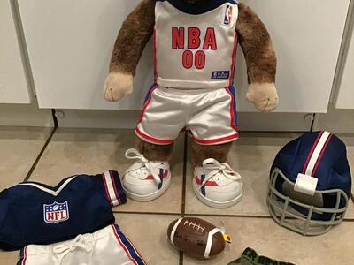 Build A Bear 21 inch Monkey With 2 Outfits, Shoes,Boxers