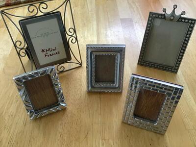 5 Small Metal Frames