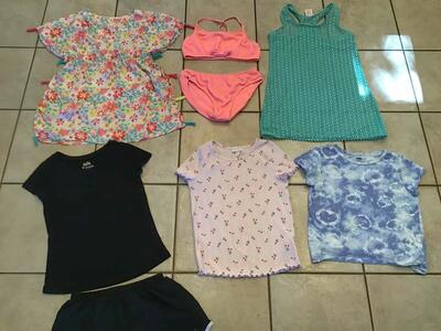 Size 10/12 Swimsuit and Misc.