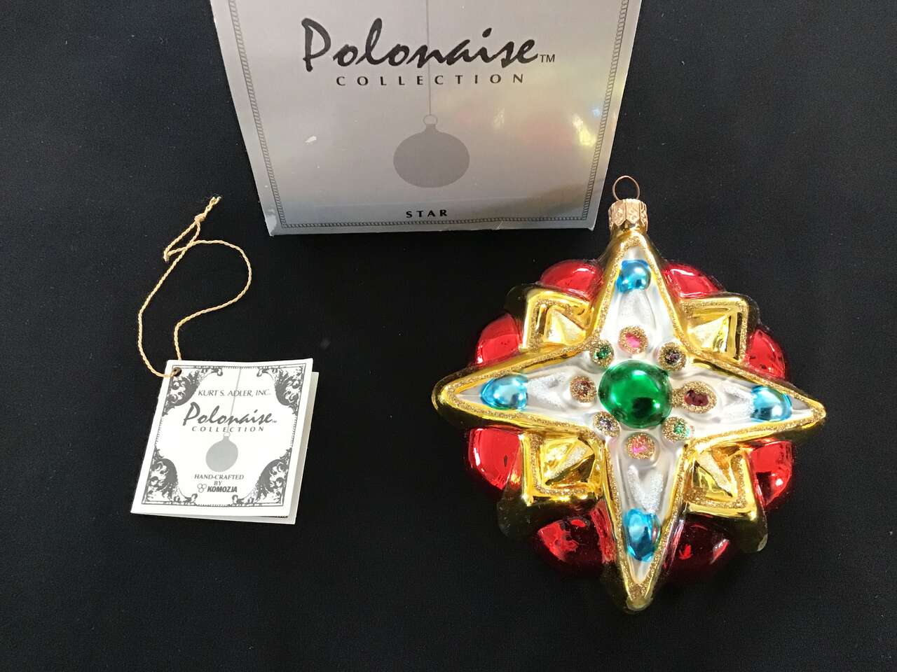 Polonaise Kurt Alder STAR  Blown Glass Ornament