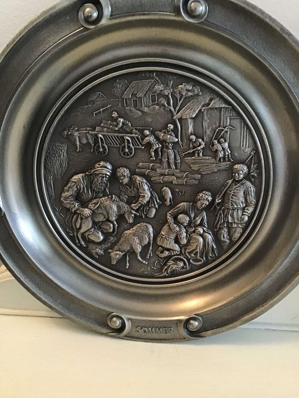 4 - 5 SKS- ZINN 95% Pewter Plates