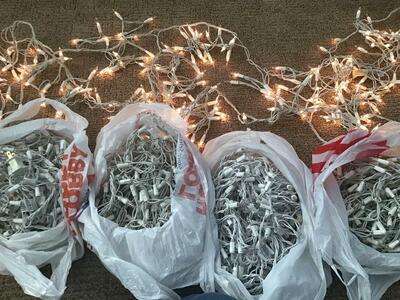 85 Feet Kringle Clear Icicle Lights