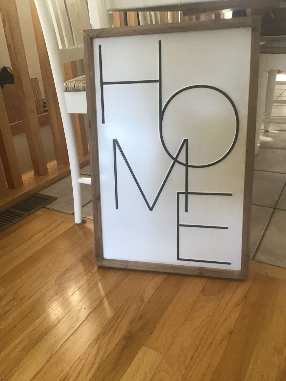 24” X16” Tin and Wood  Framed Sign