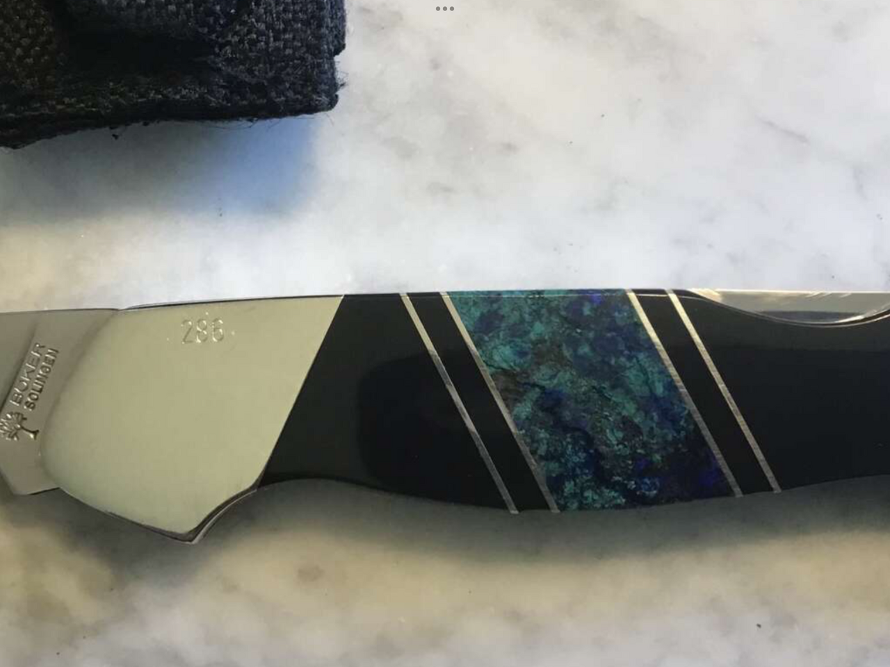 Boker Solingen Germany Knife W/ Sant Fe Stone Handle