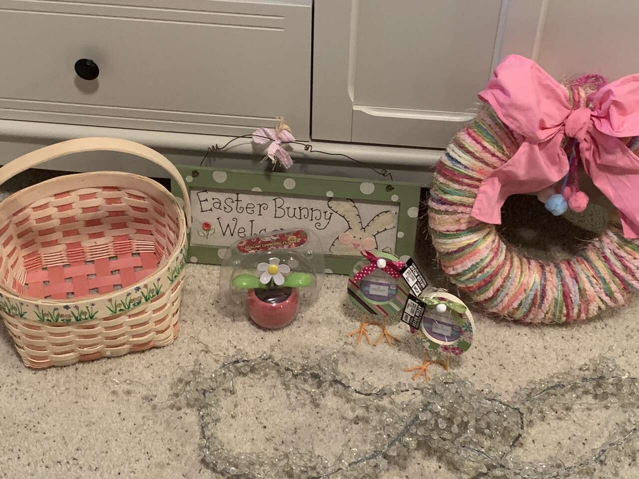 Easter Yarn Wreath and Misc.