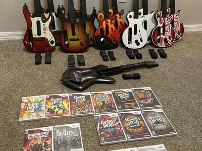 Wii Guitar Hero Rock Band Bundles Available