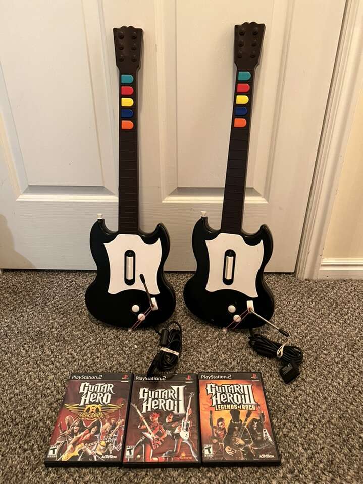 PS2 Guitar Hero, Rock Band Items. More Available