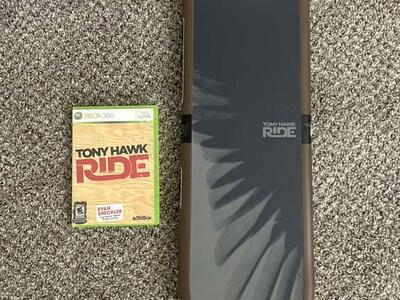 Xbox360 Skateboard & Game Tony Hawk