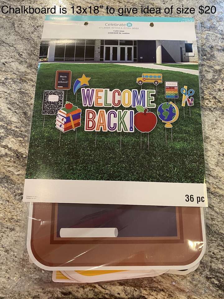 Back To School Yard Sign