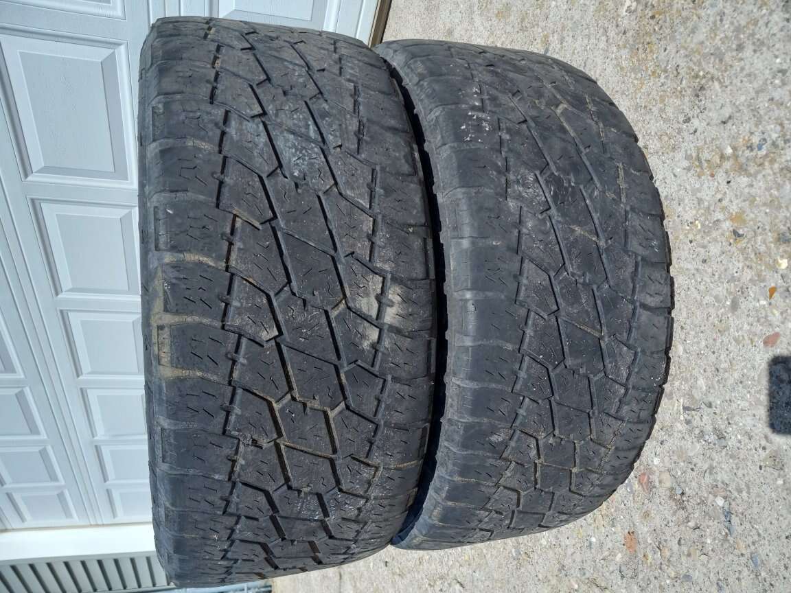 (2) 285/50/20 Nittro A/T Tires