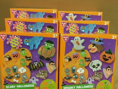 6 Halloween NEW Play Doh Type Mold Craft Sets All for $10