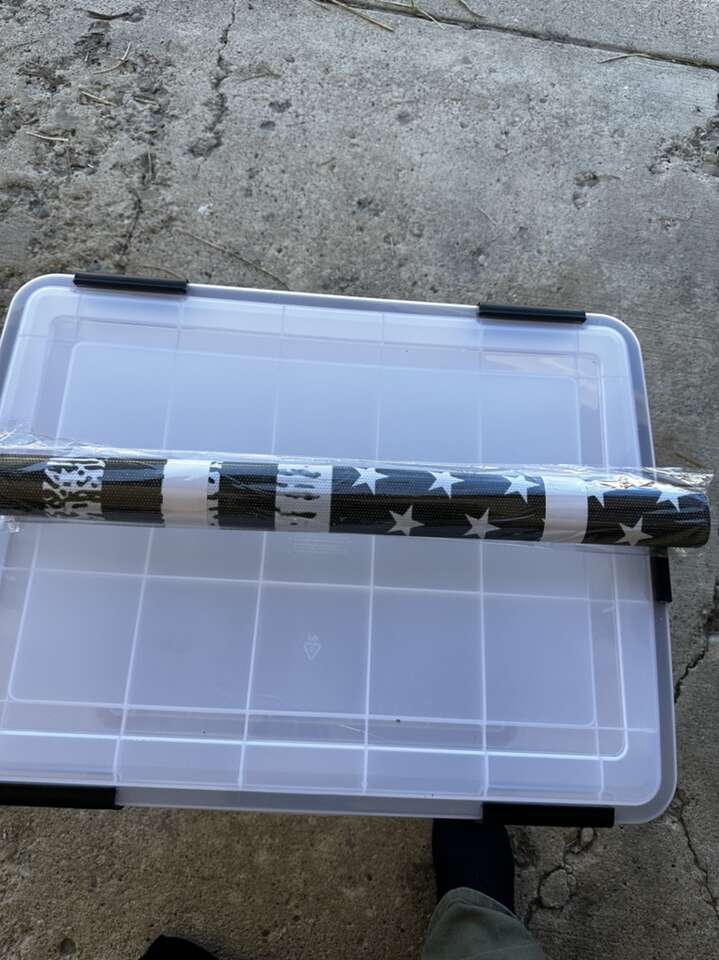 American Flag Bag Window Decal