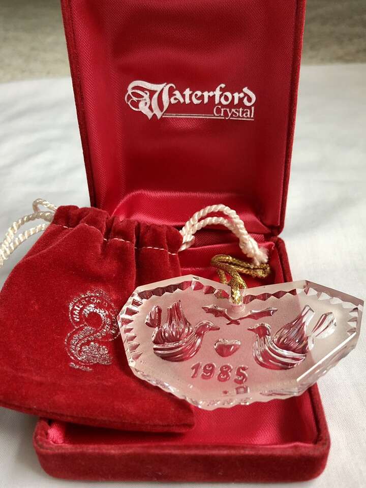 Waterford Crystal Annual Vintage (1985) Holiday Ornament