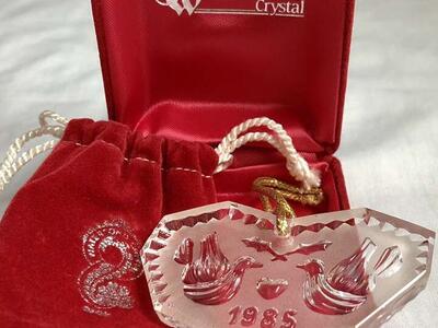 Waterford Crystal Annual Vintage (1985) Holiday Ornament