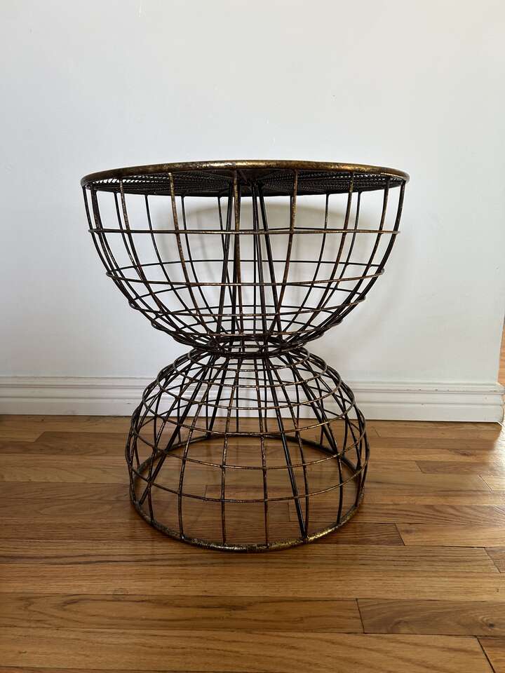 Gold/Bronze Wire Accent Table