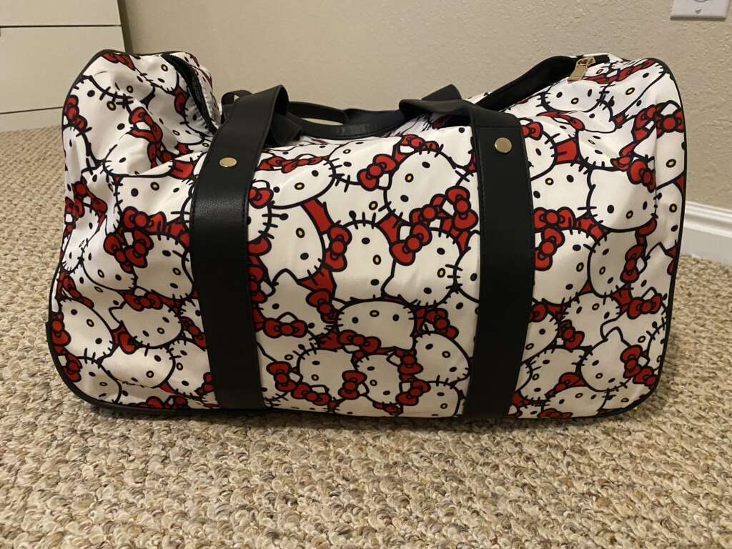 Hello Kitty Rolling Duffle Bag
