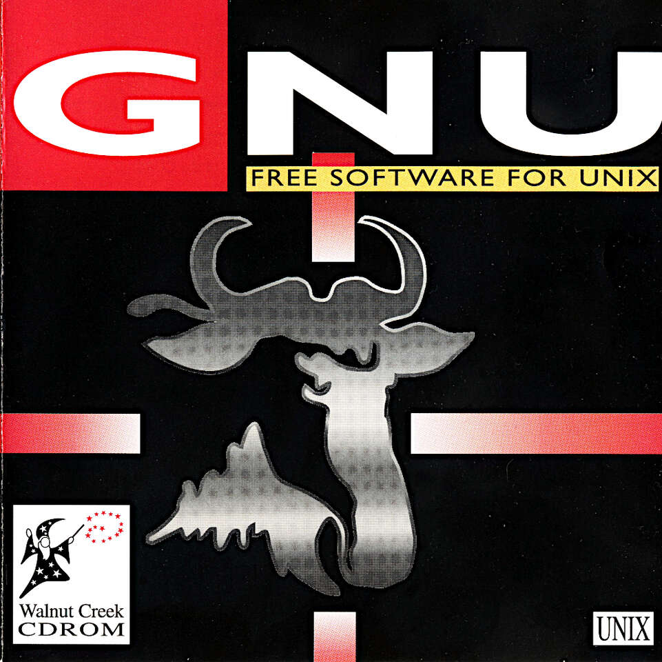GNU software collection on CD, February 1996, by Walnut Creek CDROM