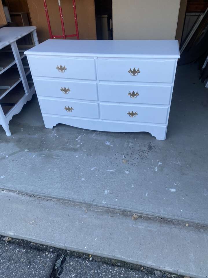 White 6 Drawer Dresser Furniture