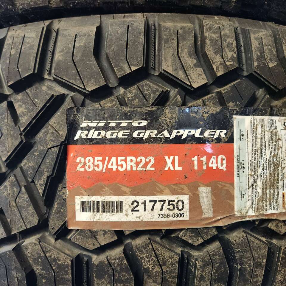285/45r22 nitto ridge grappler