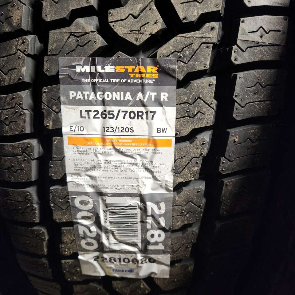 265/70r17 milestar Patagonia atr