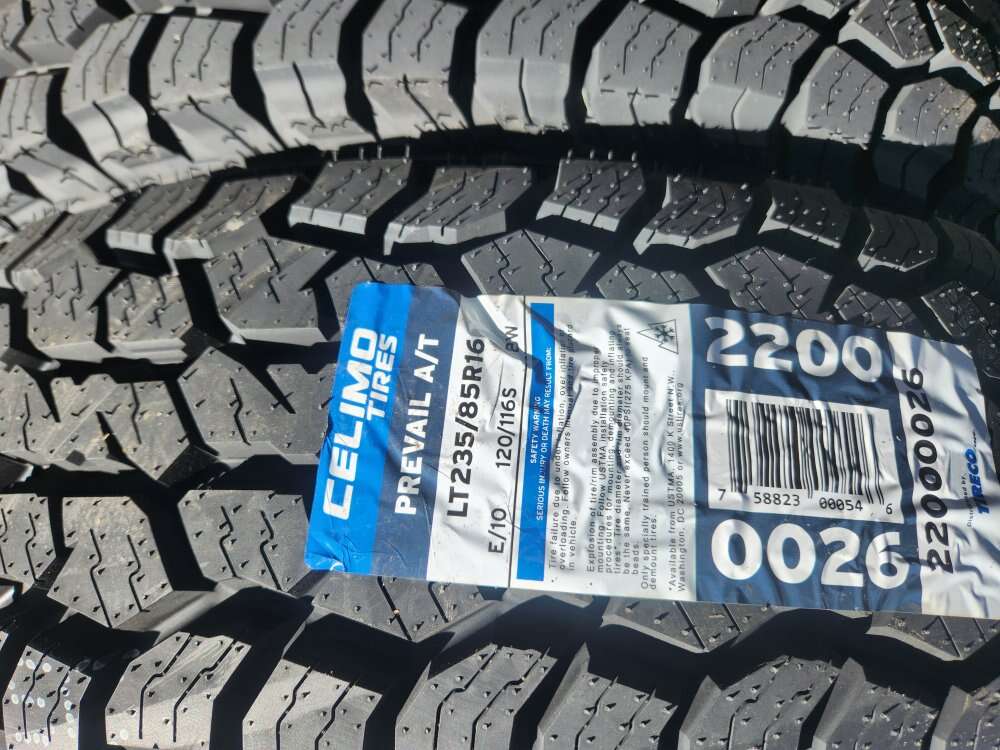 235/85r16 celimo prevail at