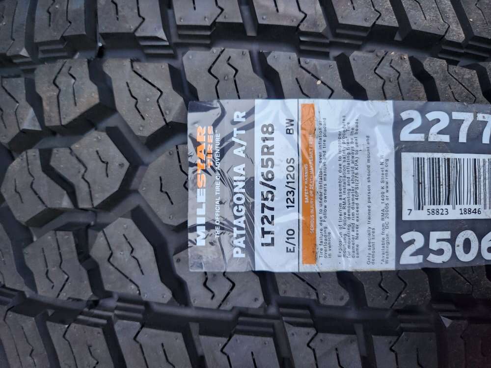 275/65r18 milestar Patagonia atr