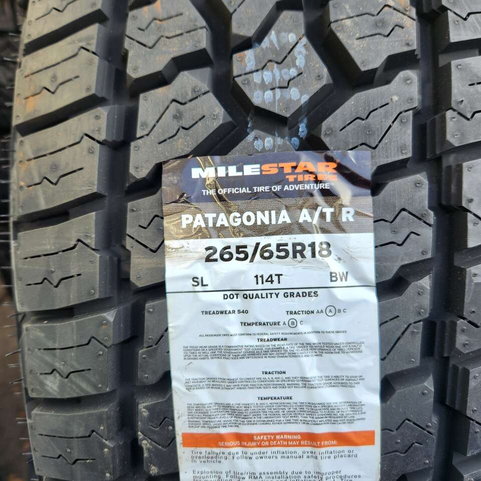 265/65r18 milestar Patagonia atr