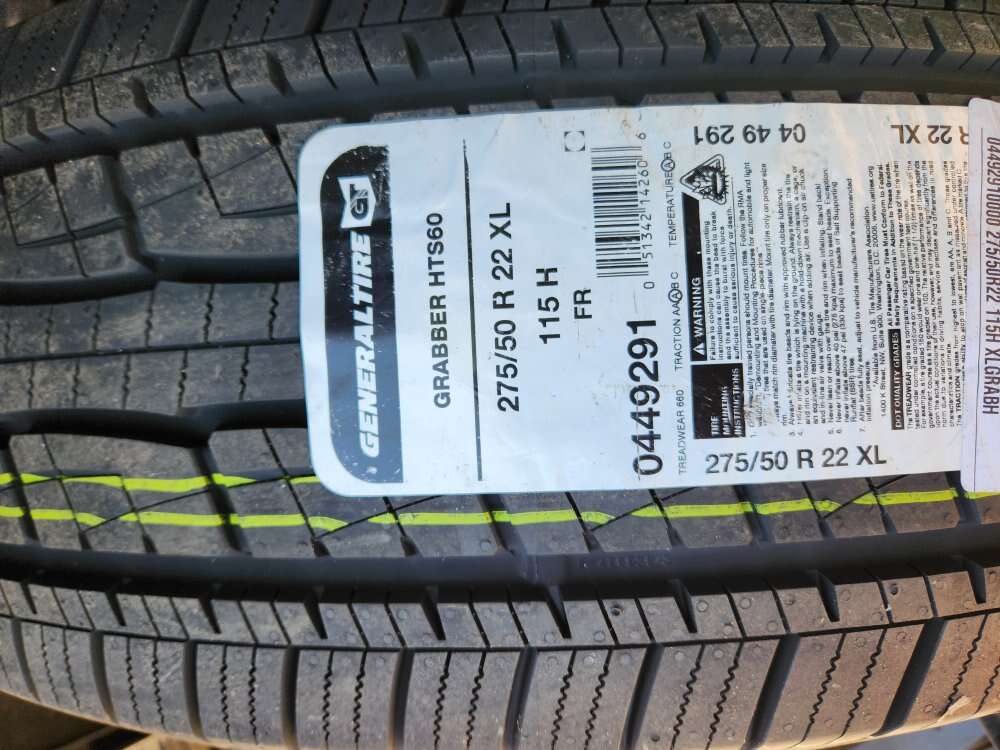 275/50r22 general grabber hts60