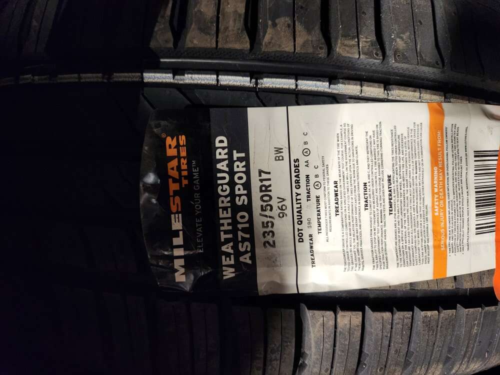 235/50r17 milestar weatherguard as710 sport