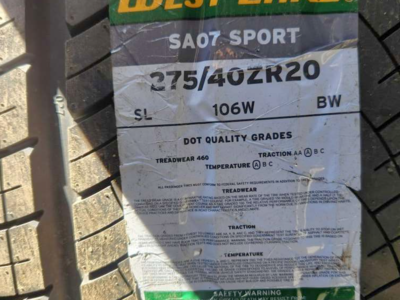 275/40r20 Westlake sa07 sport