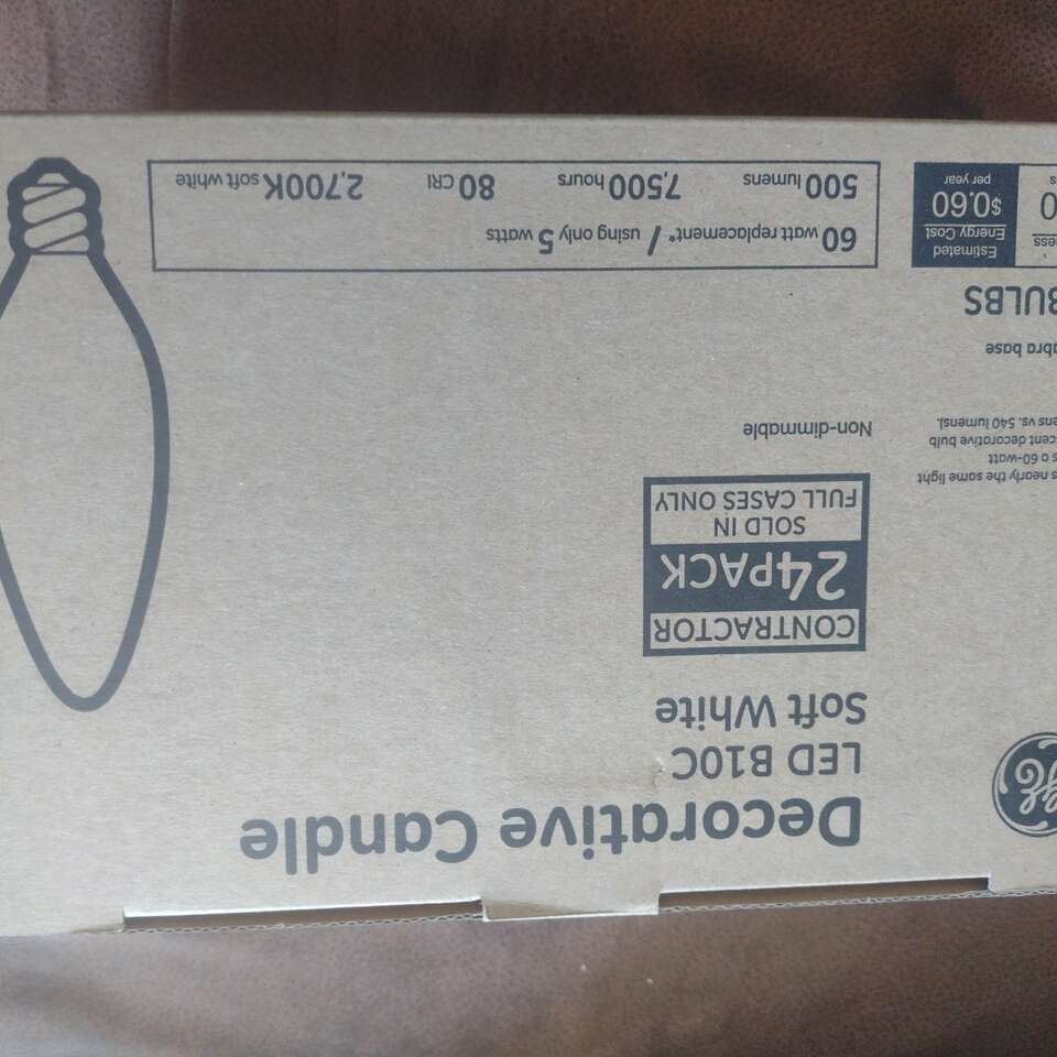 Ge decorative candle LED b10c soft white 24 pack