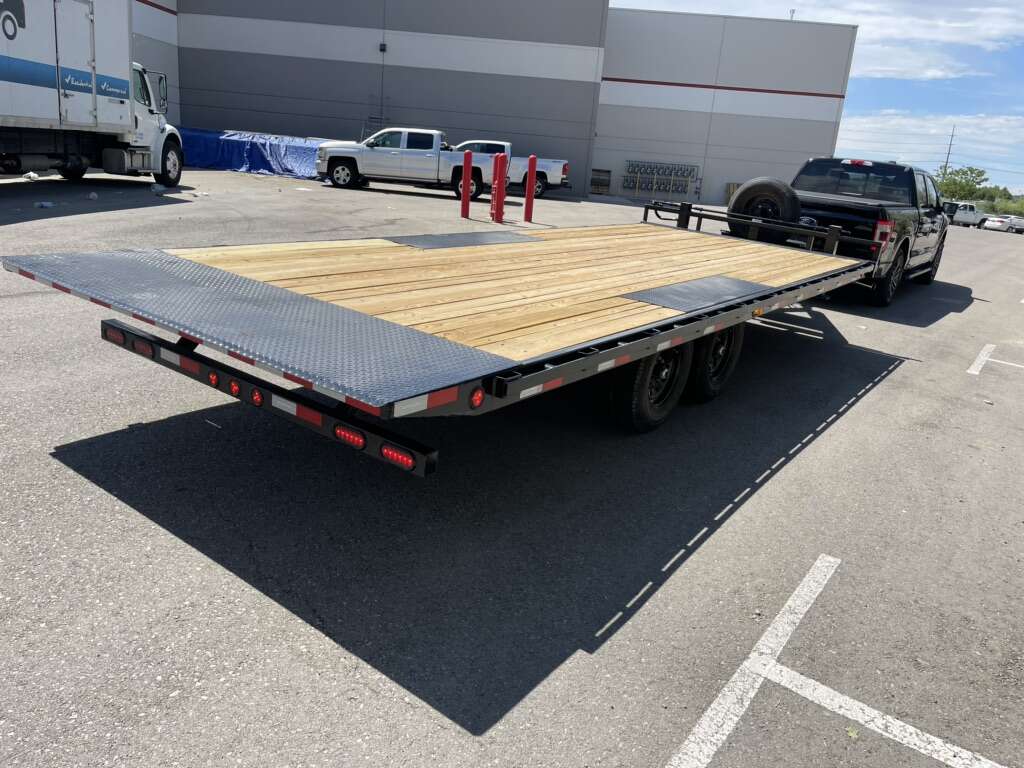 22’ Flatbed Deckover Tilt Deck Over Trailer 4 Rent