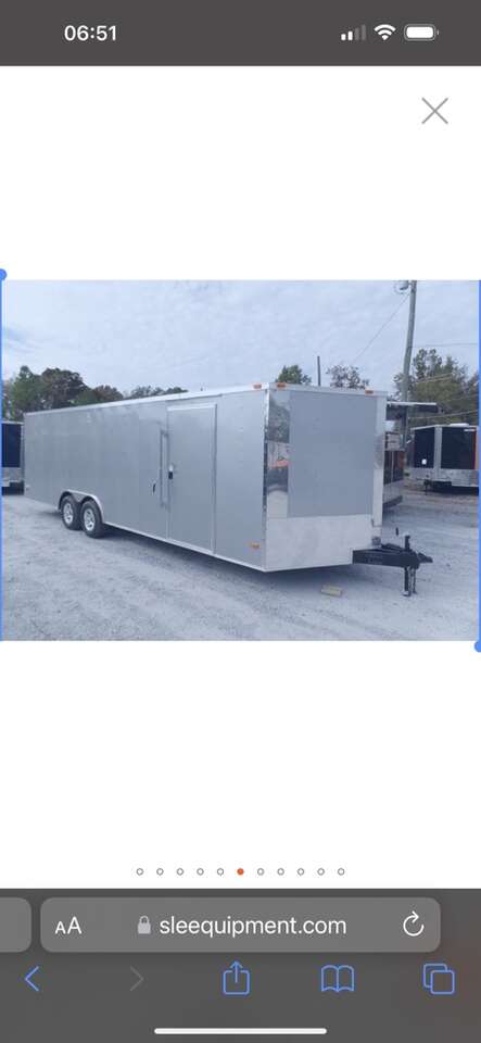 20’ 24’ 28’ Enclosed Car Toy Moving Hauler Trailer