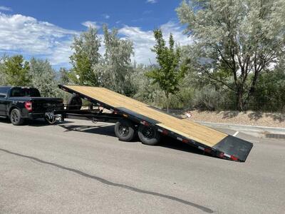 Flatbed Deckover Tilt Trailer Shed Container Rent