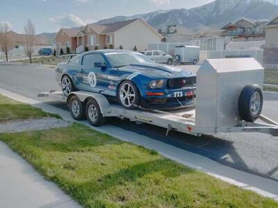 Aluminum Race Car Hauler Trailer Lower Deck Tilt