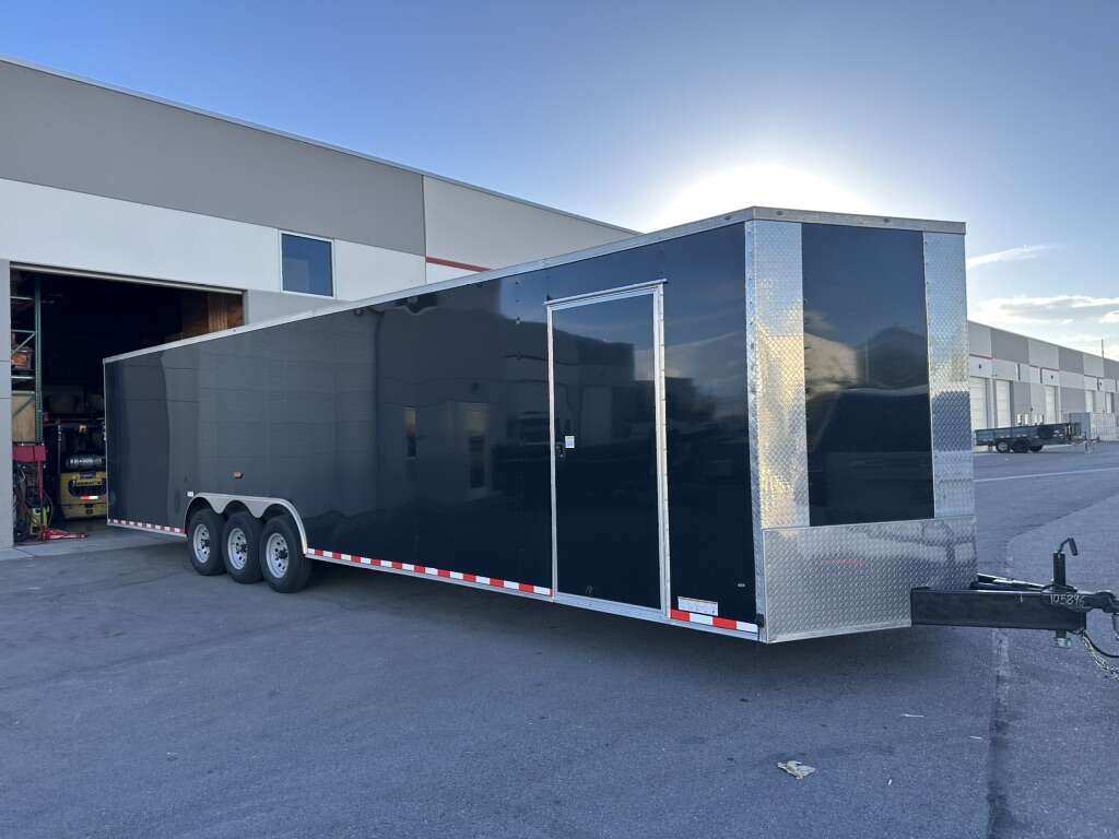 34 Enclosed Dual Car Hauler Moving Storage Trailer