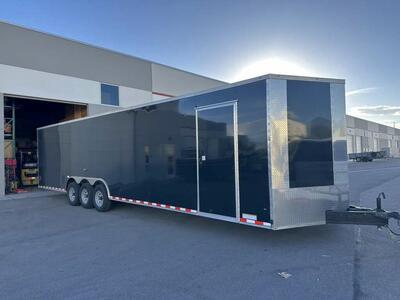 36 Enclosed Moving Cargo Dual Car Hauler Traile