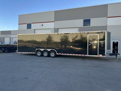 36 Dual Car Enclosed Cargo Moving Storage Trailer