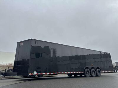 36 Enclosed Dual Car Hauler Trailer Moving Storage