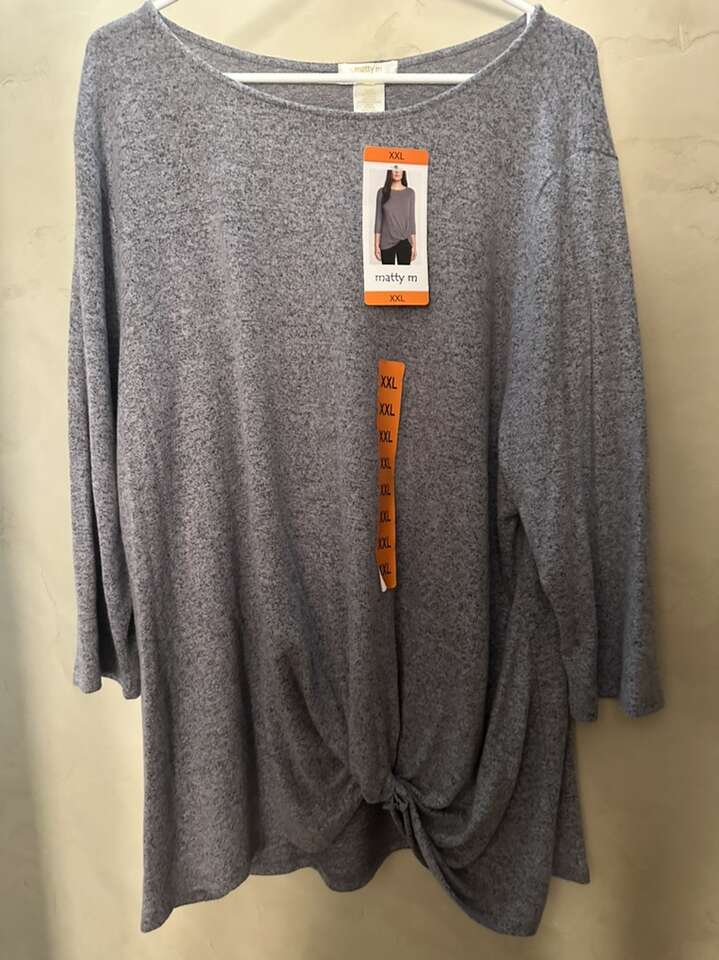 Women’s XXL Heather Gray Shirt-Matty M Brand