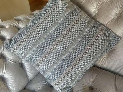 Gray And Blue Pillow Covers 22X22